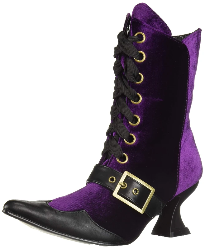 Ellie Shoes Women's 301-tabby Mid Calf Boot, Purple, 5 UK