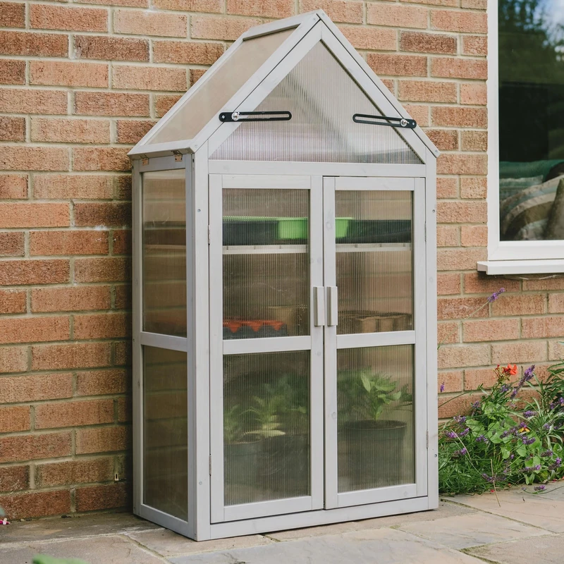 Plantpak 70200425 Grow House, Dove Grey, 132 x 70.5 x 41 cm