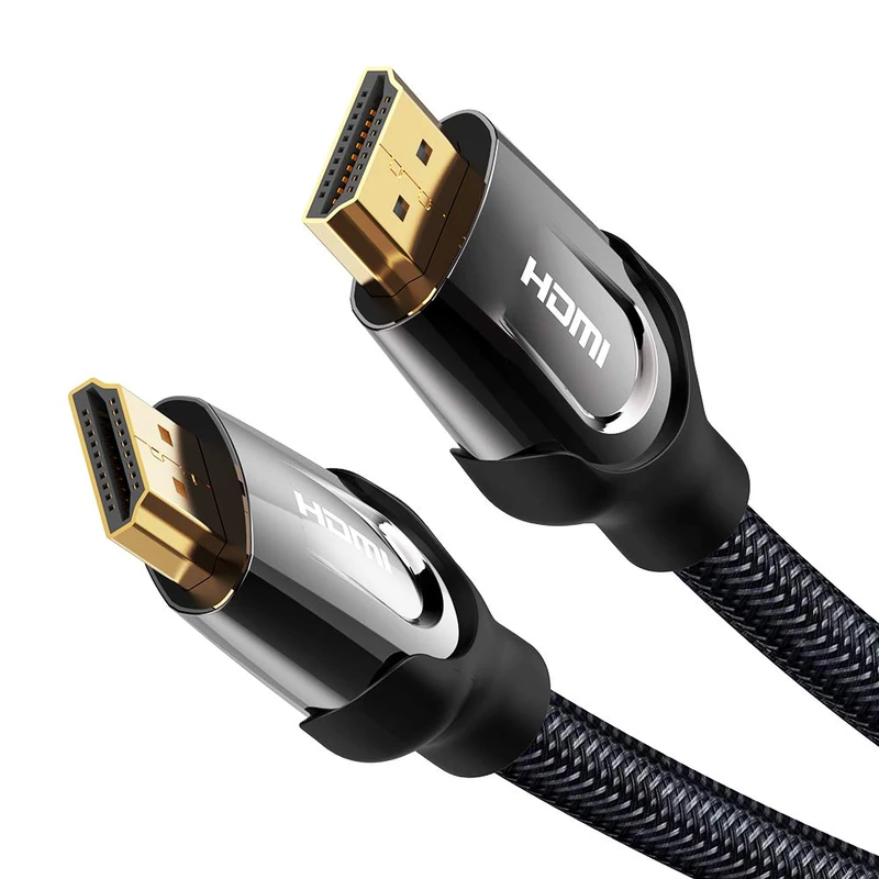Vention VAA-B05 Nylon Braided HDMI Cable, 15 Metre Length, Black Metal Type - Image 1