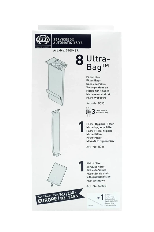 SEBO 51094ER Service Box for X7 & X8