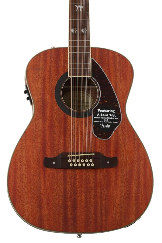 Fender Tim Armstrong Hellcat 12-String Concert Acoustic Guitar, with 2-Year Warranty, Natural, Walnut Fingerboard - Image 1