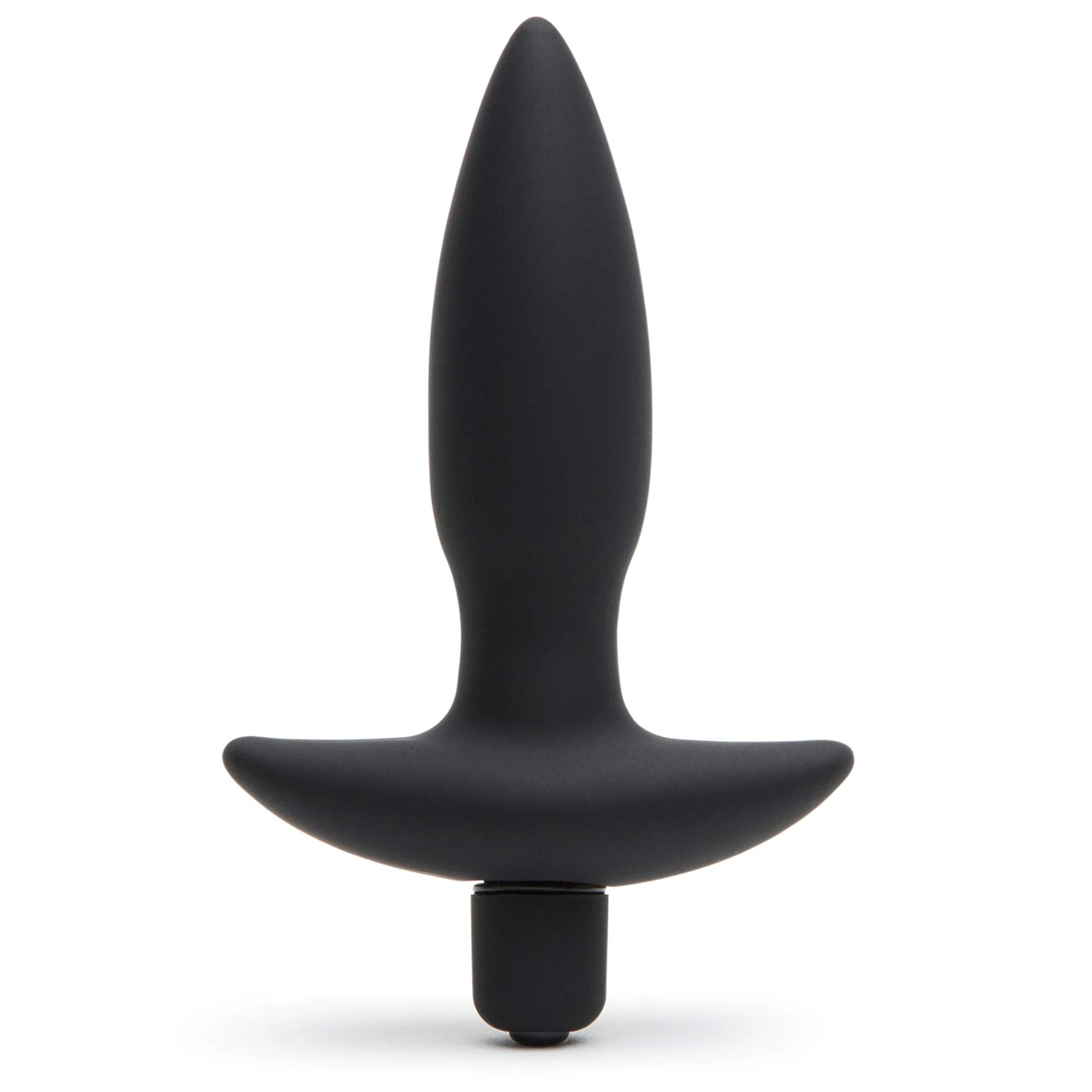 Lovehoney Butt Tingler Vibrating Butt Plug | 3.5 Inch Male Sex Toy | 7 Vibration Patterns & 3 Speeds | Anal Plug Vibrator for Men & Women | Silicone Prostate Massager | Couples Adult Toys Game | Black
