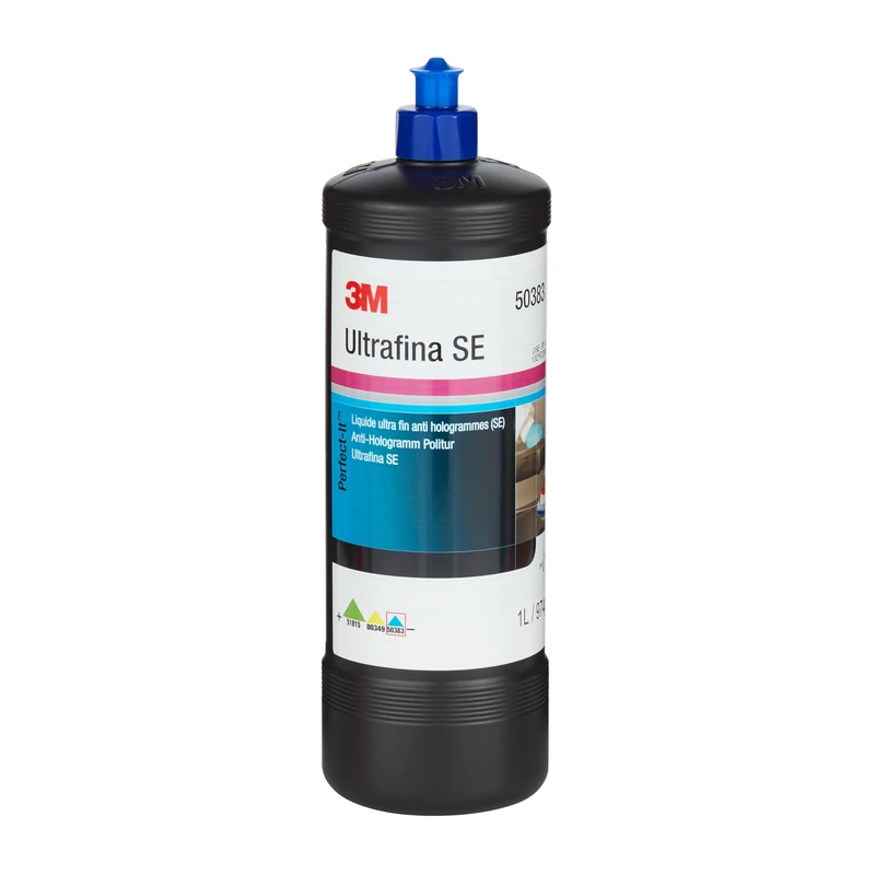 3M Perfect-It Ultrafina SE Polish, 50383, Automotive Polish, Removes Swirl Marks and Hologram, High Gloss Finish, For Refinish and Original Automotive Paint, 1 L Bottle
