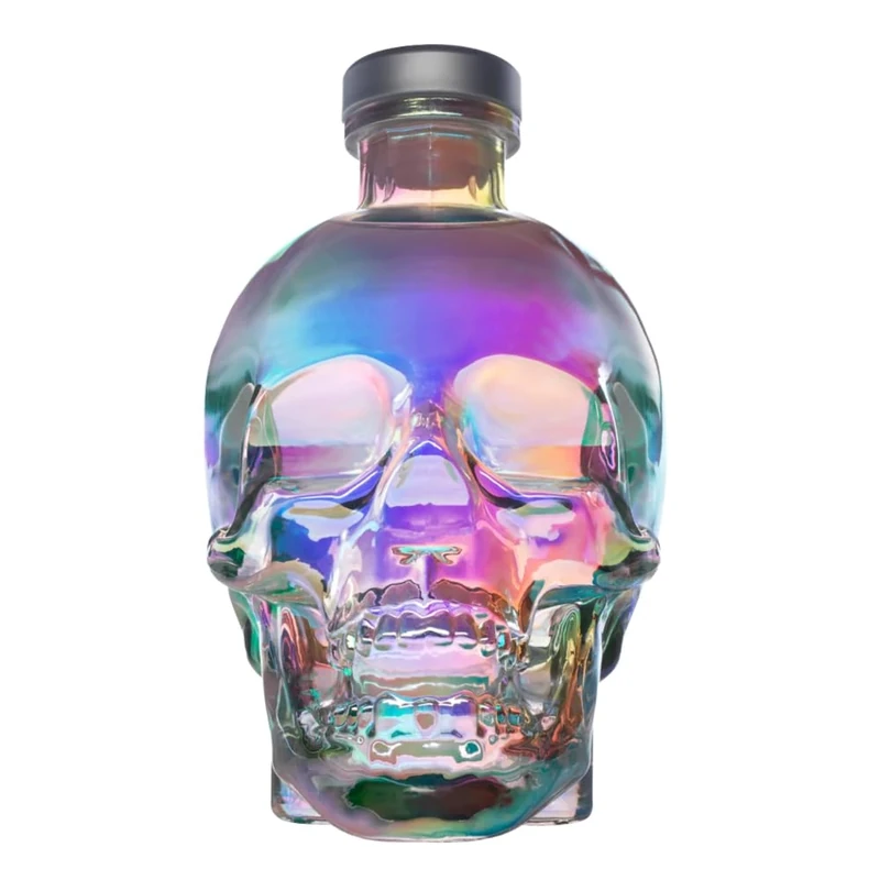 Crystal Head Aurora Vodka 70 cl, 40% ABV – Made from English Wheat - Award-Winning Premium Vodka, Iridescent Skull Shaped Glass Bottle