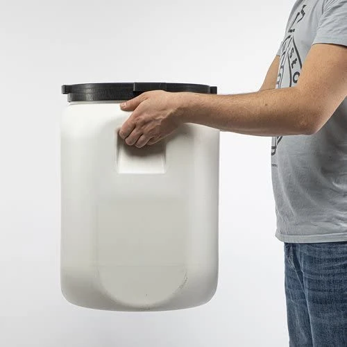 Browin 360260 DON Kiszot 60 L Barrel with Tap Opening, Light Food Barrel with Lid, Barrel for Cabbage or Cabbage, Barrel for Rainwater, White