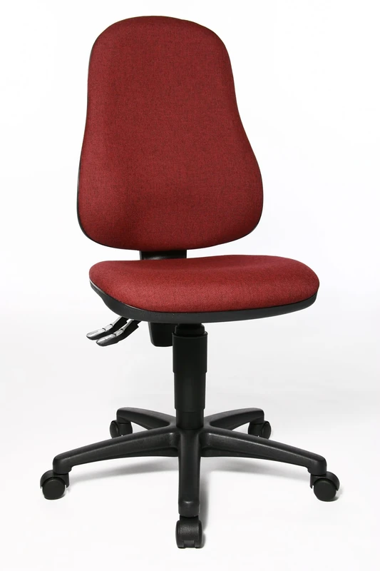 Topstar Office Swivel Chair, Polypropylene, polyester, Bordeaux red, 54 x 47 x 109 cm
