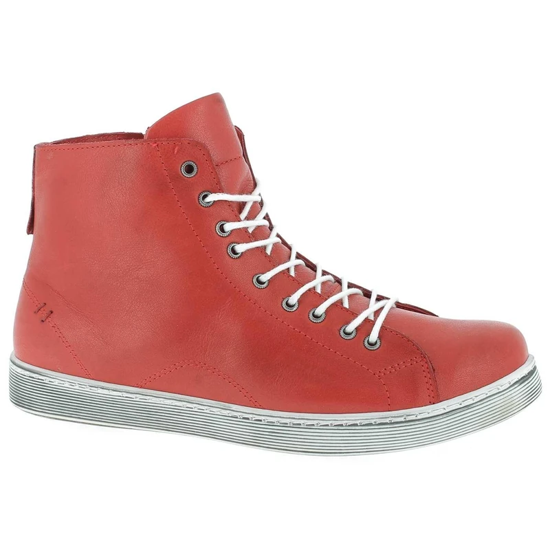 Andrea Conti Women's High Top Trainers, red, 9 UK