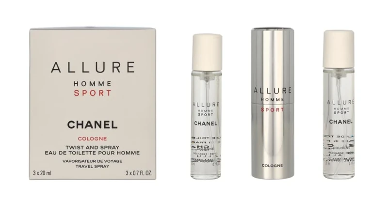 Chanel Perfume- Allure Homme Sport Travel Spray and 2 Refills