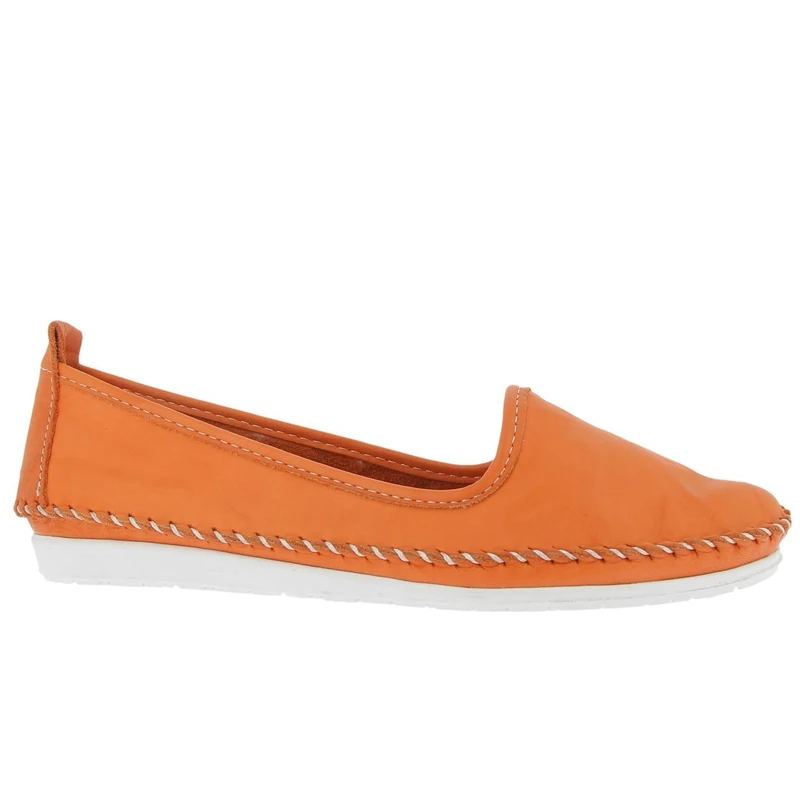 Andrea Conti Women's Damen Slipper Loafer, Orange, 4 UK