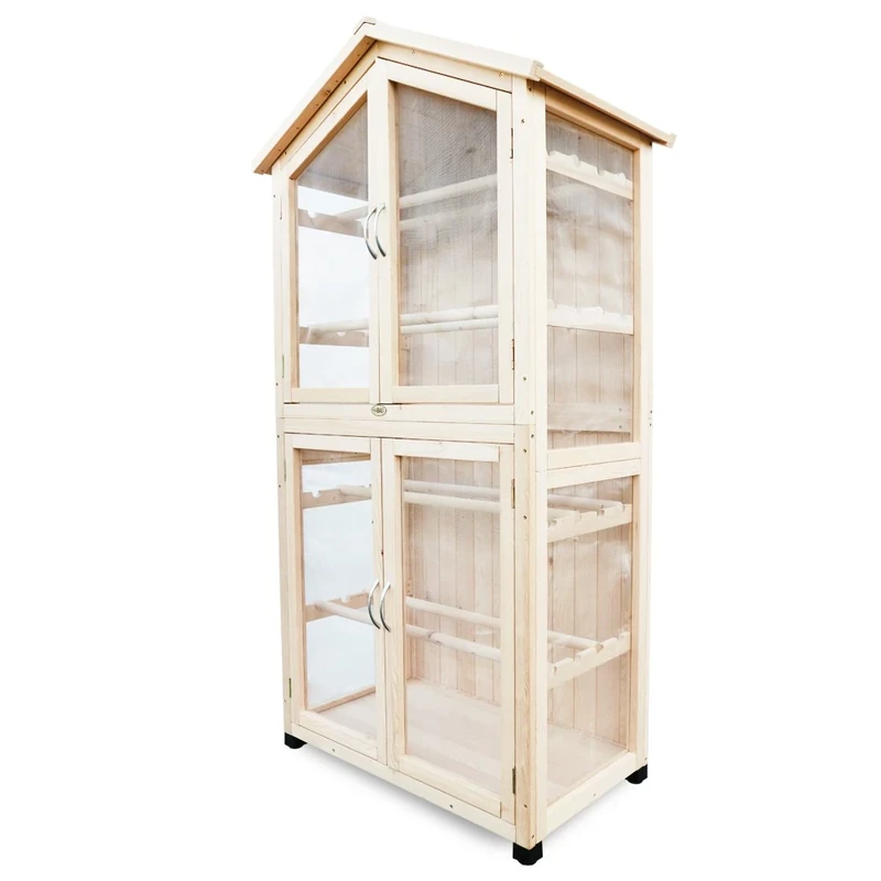 HABAU 2842 Drying Cabinet Natural W x D x H 86 x 50 x 165 cm - Image 1