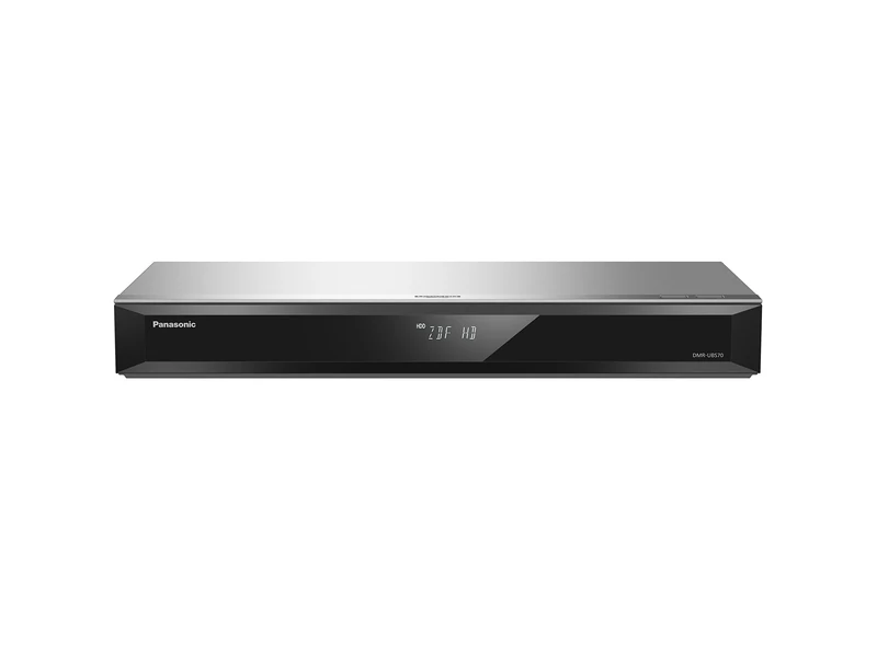 Panasonic DMR-UBS70EGS Ultra HD Blu-ray Recorder (500GB HDD, 4K Blu-ray Disc, 4K VoD, UHD TV Reception, 2x DVB-S2, Silver)