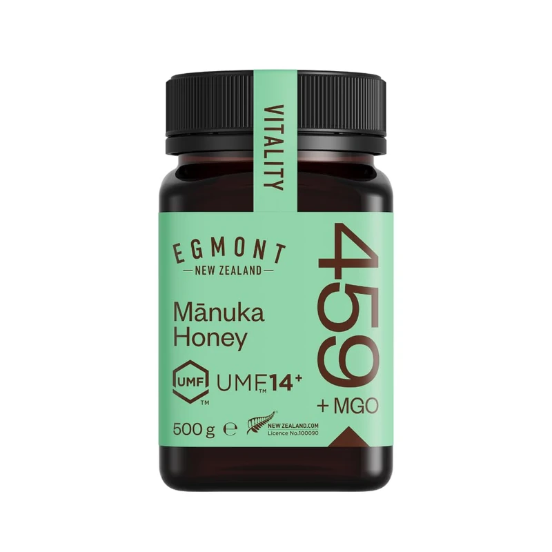Egmont Honey Manuka Honey 459+ MGO 14+ UMF 500g | laboratory tested and certified MGO and UMF content | Nothing But Nature | made and bottled in New Zealand