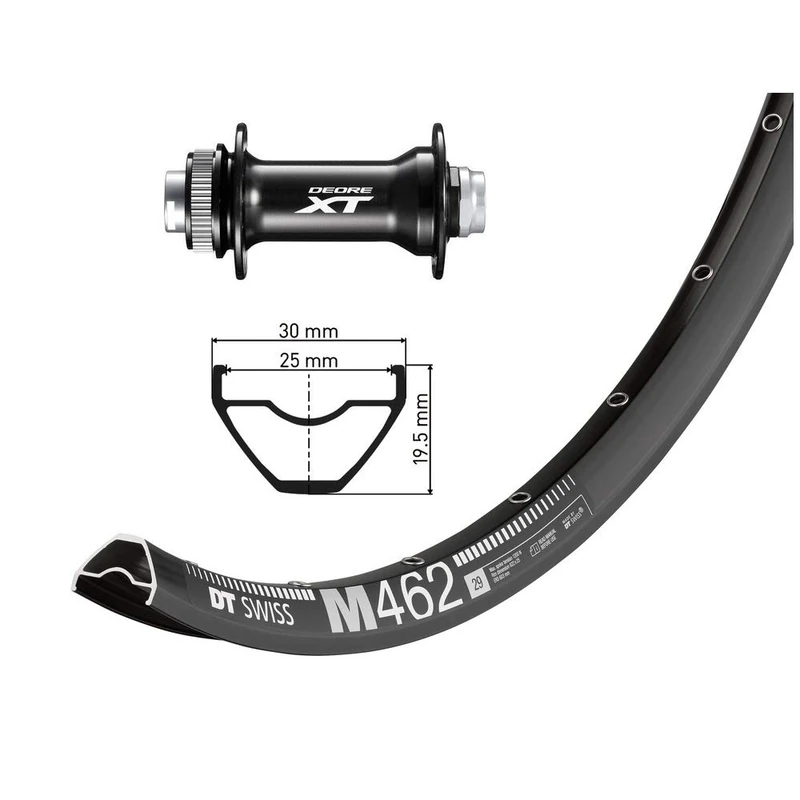 Bike-Parts Unisex – Adult Rims Set 2146856000 Set, Black, One Size