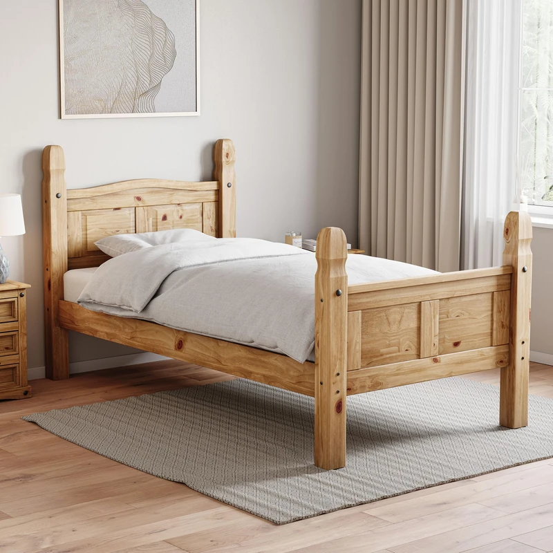 Vida Designs Corona Bed Frames Complete (Single | No Mattress | High Foot)