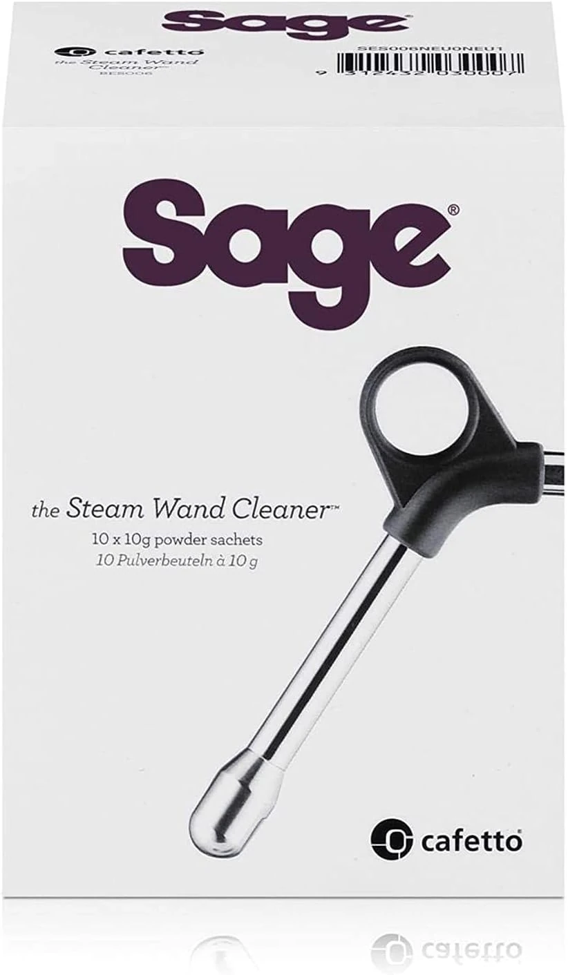 Sage - Steam Wand Cleaner for Sage Coffee Machine Milk Frothers, 10 Powder Sachets