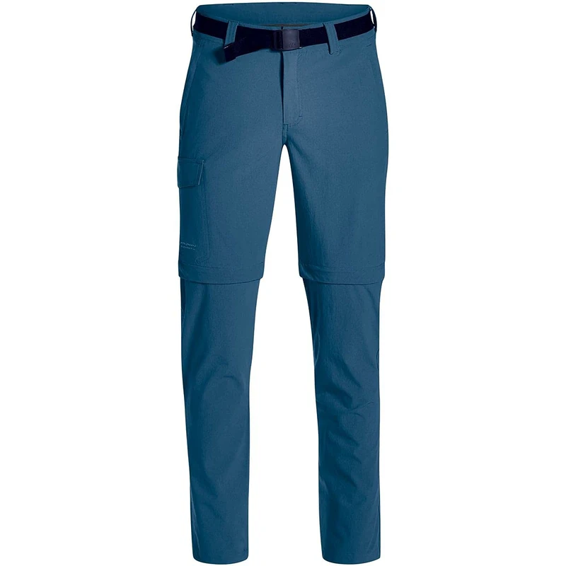 Maier Sports Torid Slim Zip Men's Hiking Trousers, Water-Repellent Outdoor Trousers for Trekking and Hiking, Tight Fit, Zip-Off Function, PFC-Free, mSTRETCH pro 4 & Dryprotec, Blue, 27 (W40/L31)