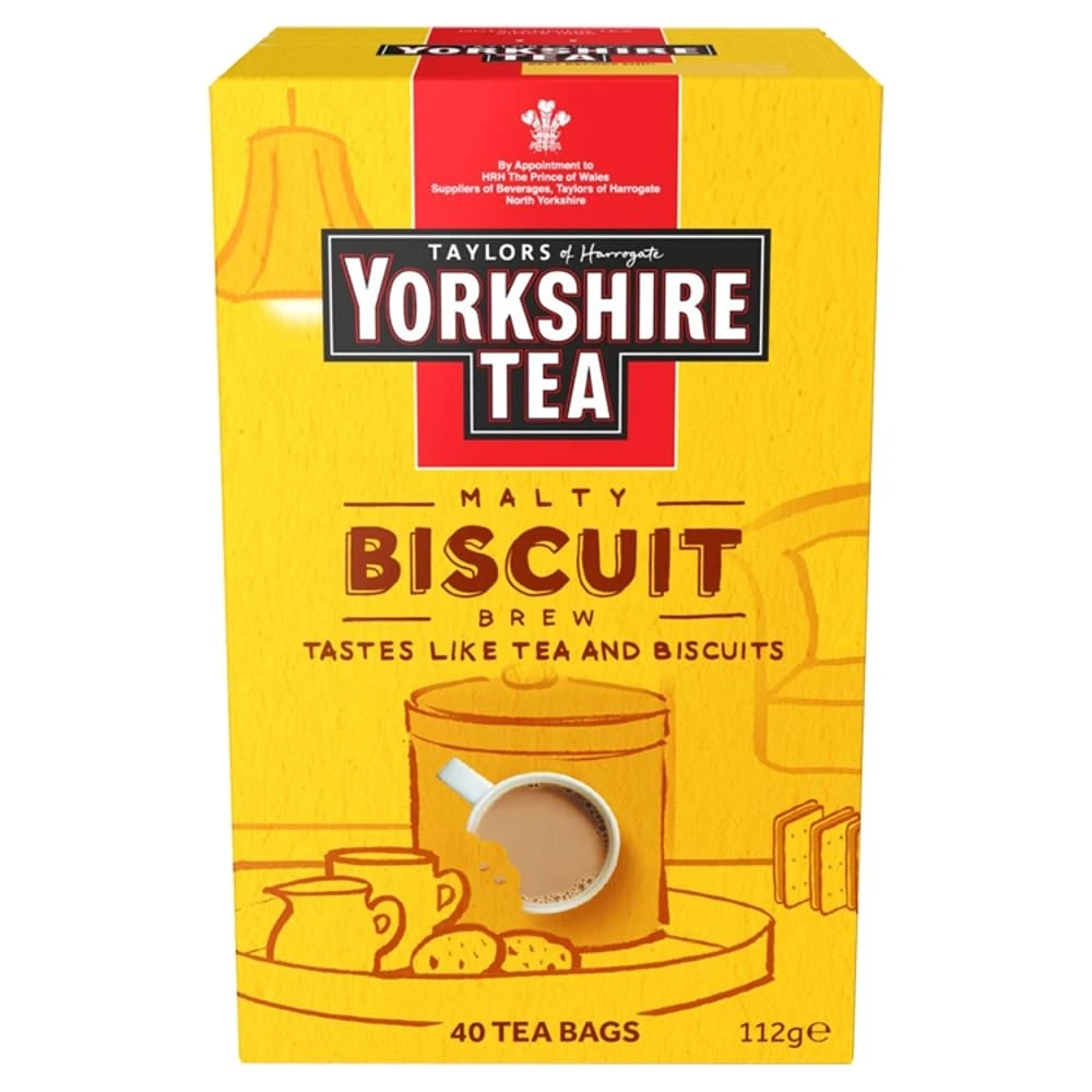 Taylors of Harrogate Biscuit Brew Yorkshire Tea Bags, 100 g