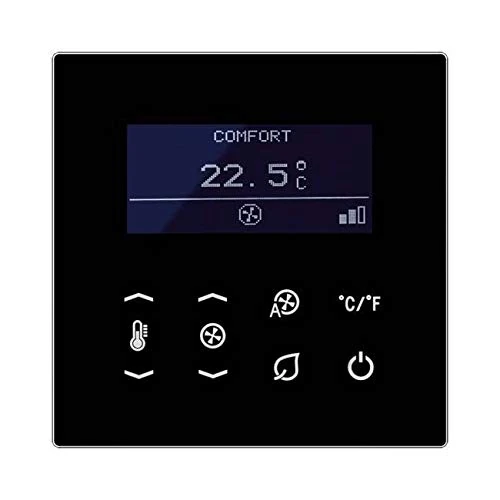 JUNG 1 Thermostat, Black (Black)