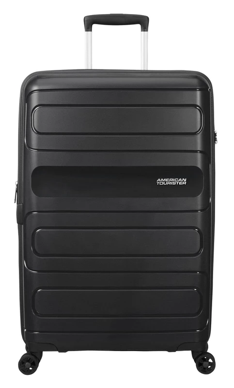 American Tourister Sunside - Spinner L, Expandable Case, 77 cm, 106/118 L, Black