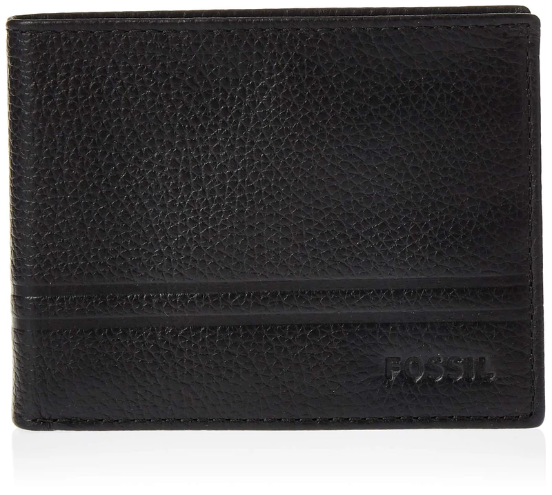 Fossil Men's Wilder Flip Id Bifold Bi Fold Wallet, Wilder Black, One Size UK