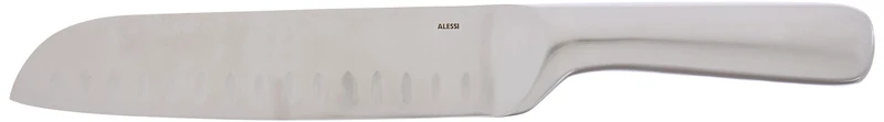 Alessi SG508 Mami, Large santoku Knife in Forged Steel AISI 420, mat.
