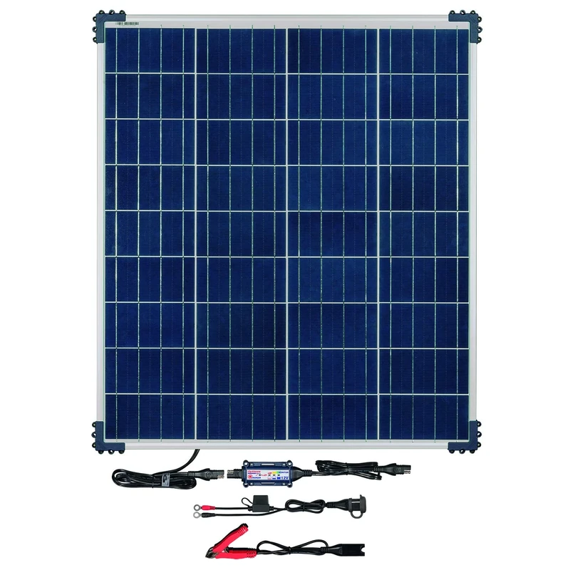 OptiMate Solar 80W 6.7A 12V Automatic Battery Charger Optimiser Maintainer With Solar Panel