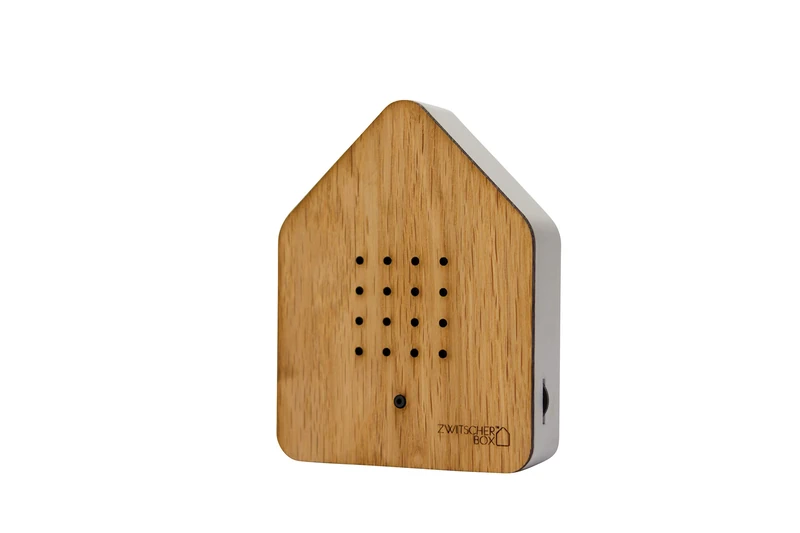 Zwitscherbox Wood, Oak, Wood Oak/White, 11 x 12 x 3 cm - Image 1