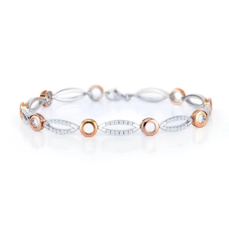 Orphelia Silver Link Bracelet - ZA-7362