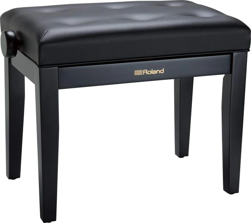 ROLAND Rpb-300Bk Piano Bench with Vinyl Seat, Satin Black