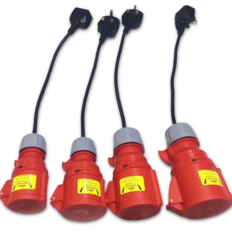 Marten® 415V 16A & 32A 4 Pin & 5 Pin Connector Adapter Set for PAT Testing 3 Phase