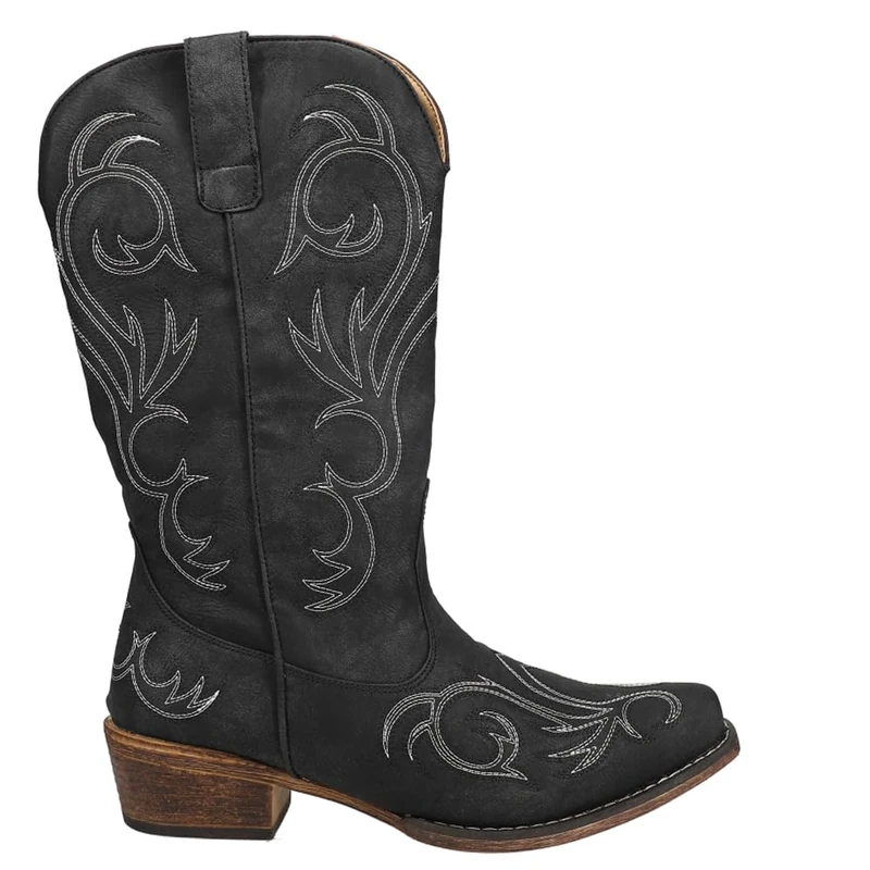 ROPER Women's Riley Western Boot, Black, 5.5 UK