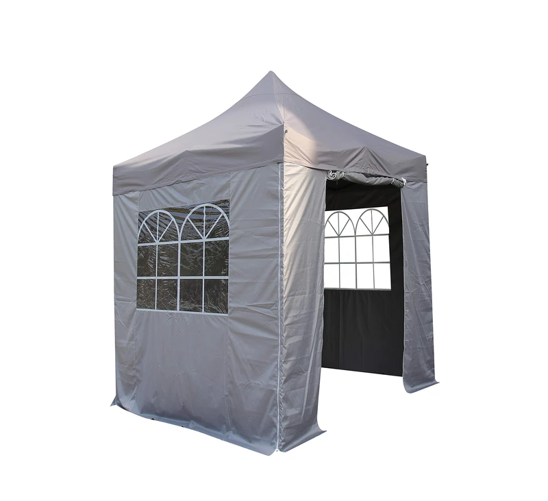 All Seasons Gazebos, 2x2m Heavy Duty, Fully Waterproof, PVC Coated, Premium Pop Up Gazebo With 4 x 100% waterproof Side Panels (Same quality as the roof)