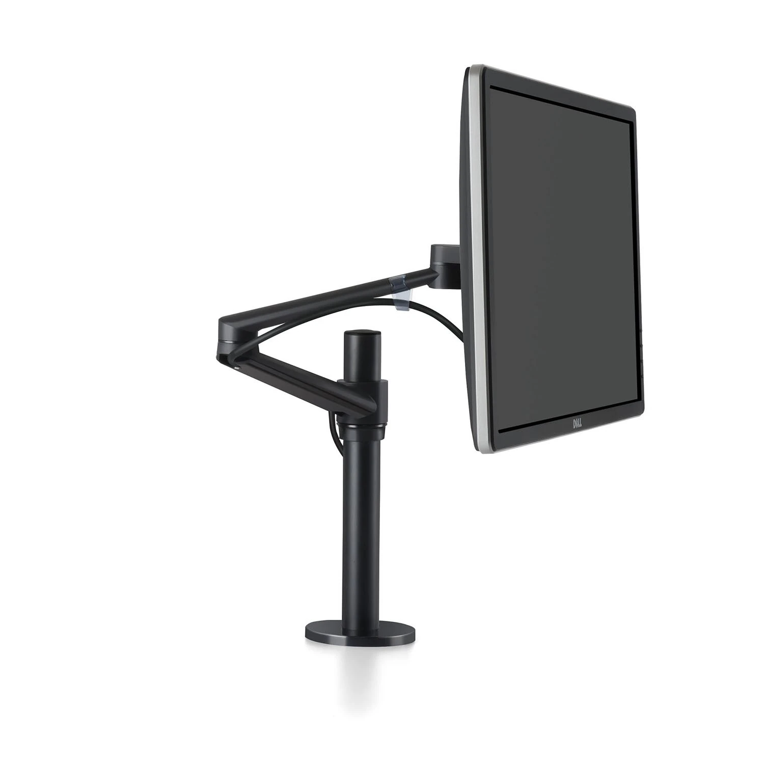 ThingyClub® Adjustable Aluminium Universal Full Motion Desk Mount Arm Stand Bracket (Single Monitor - Black)