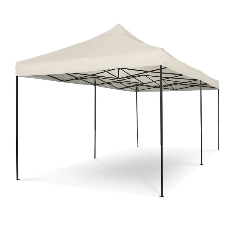 All Seasons Gazebos 3x6 Fully Waterproof Pop up Gazebo With Accessories - Cream