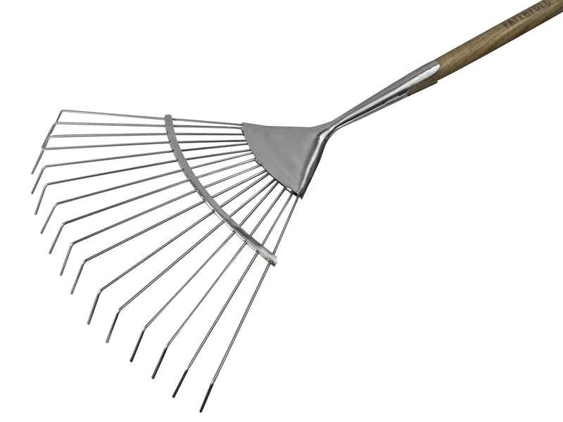 Faithfull Prestige Stainless Steel Lawn Rake with Ash Handle
