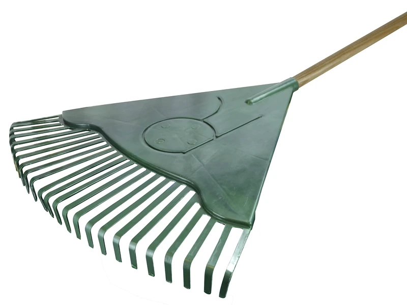 Faithfull Tools FAICOULRP Countryman Leaf Rake with Plastic Head, Blue, 58.5 x 181 x 5 cm - Image 1