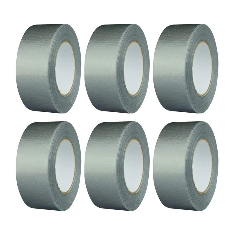Secotec K670GHC050GR Shield Tape 50 mm x 50 m Extra Strong Silver/Grey Capacity: 2 Rolls – Pack of 6