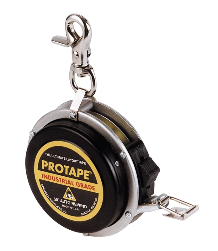 ProTape 3/8" x 15m Auto-Rewind Tape Measure w/Nylon Coated Blade 45722 (950MEB) Meter & CM by US Tape