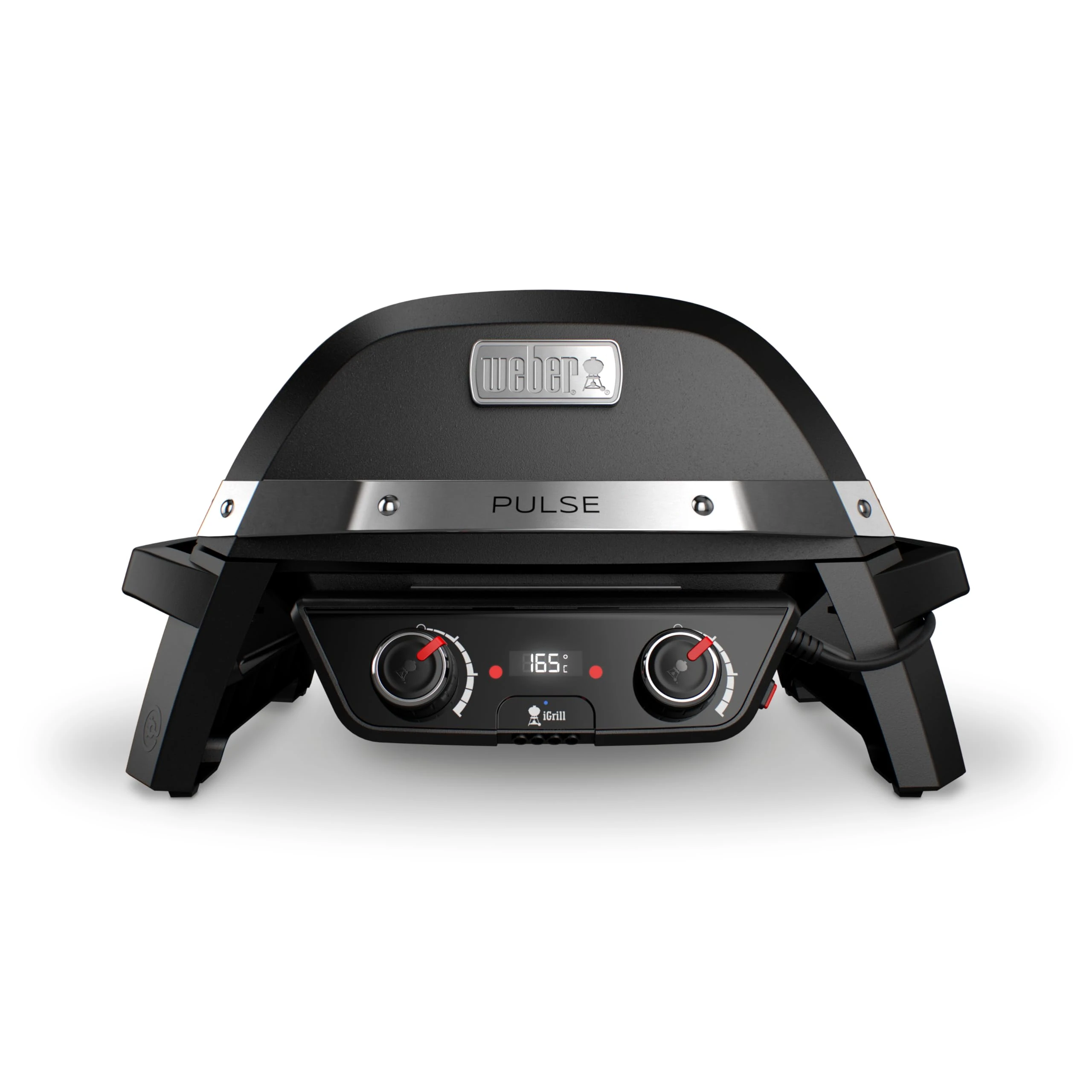 Weber Pulse 2000 Electric Table Grill 2200 W Black – Barbecue (2200 W, Electric Grill, 490 x 390 mm, Table)