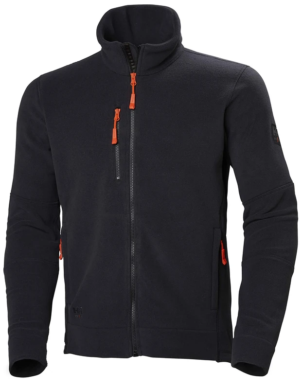 Helly Hansen Workwear Men's Kensington Fleece Jacket Polo Sweater, Schwarz, XXX-Large
