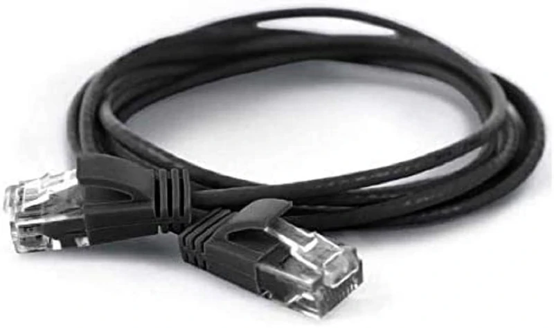 wantecWire 7322 Ultra Slim Patch Cable with Black/