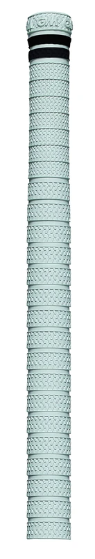 Gunn & Moore GM Cricket Bat Grips | TERRAIN | Premium Rubber with Tyre Pattern for Excellent Bat Control | Suitable for Virtually All Handle Sizes - 12" Long | 12 Pack | White with Black Hoops