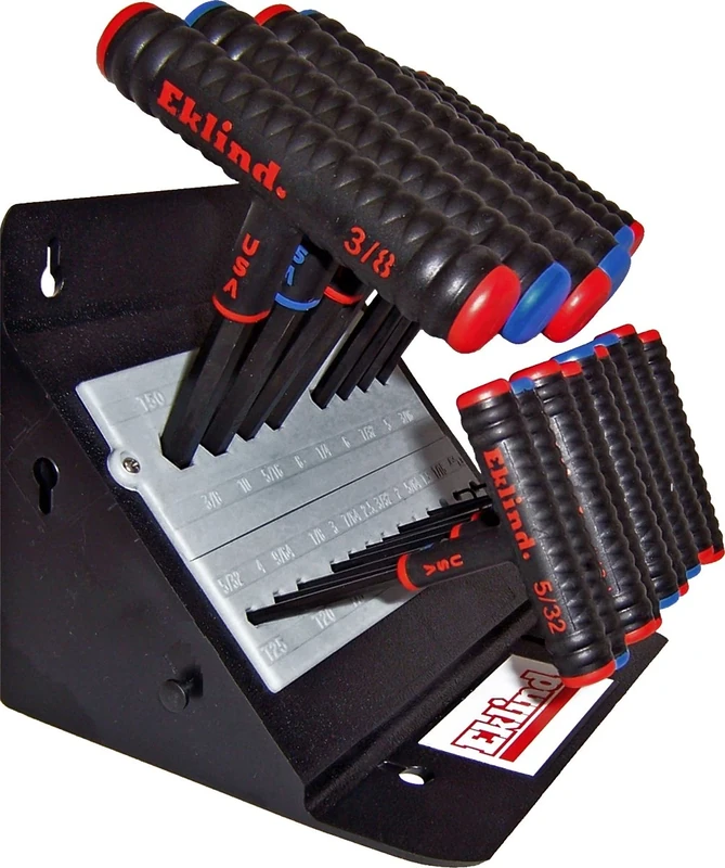 Eklind 60625 Power Hex Set 24 Piece with Stands 6" Arm T-Key