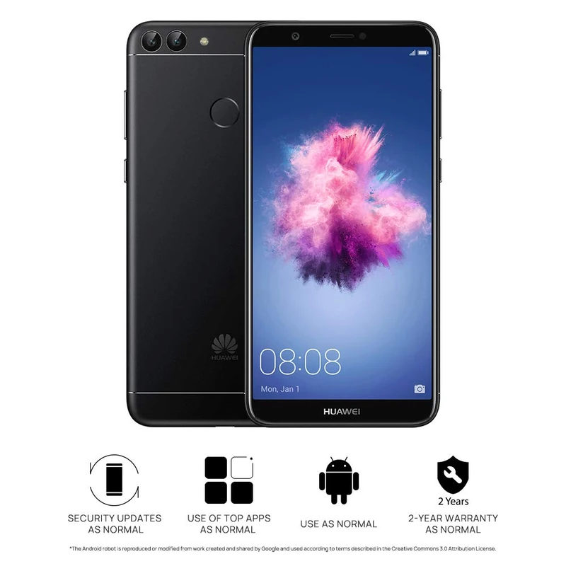 Huawei P Smart Dual SIM 32GB Android 8.0 Smartphone - Black