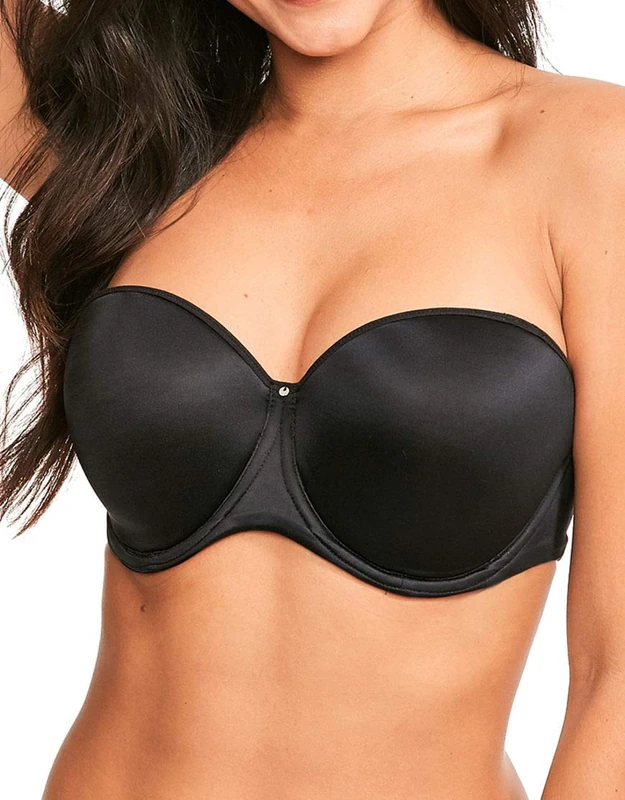 Fantasie Women's Aura Moulded Underwire Multi-Way Strapless Bra T-Shirt, Black, 36DD
