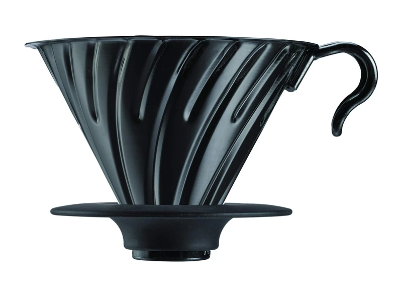 HARIO VDM-02-MB Coffee Dripper, Metal, Black, Small