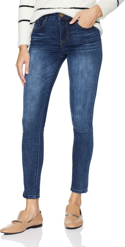 Democracy Women's Ab Solution High Rise Ankle Jeans, Blue, 16 28