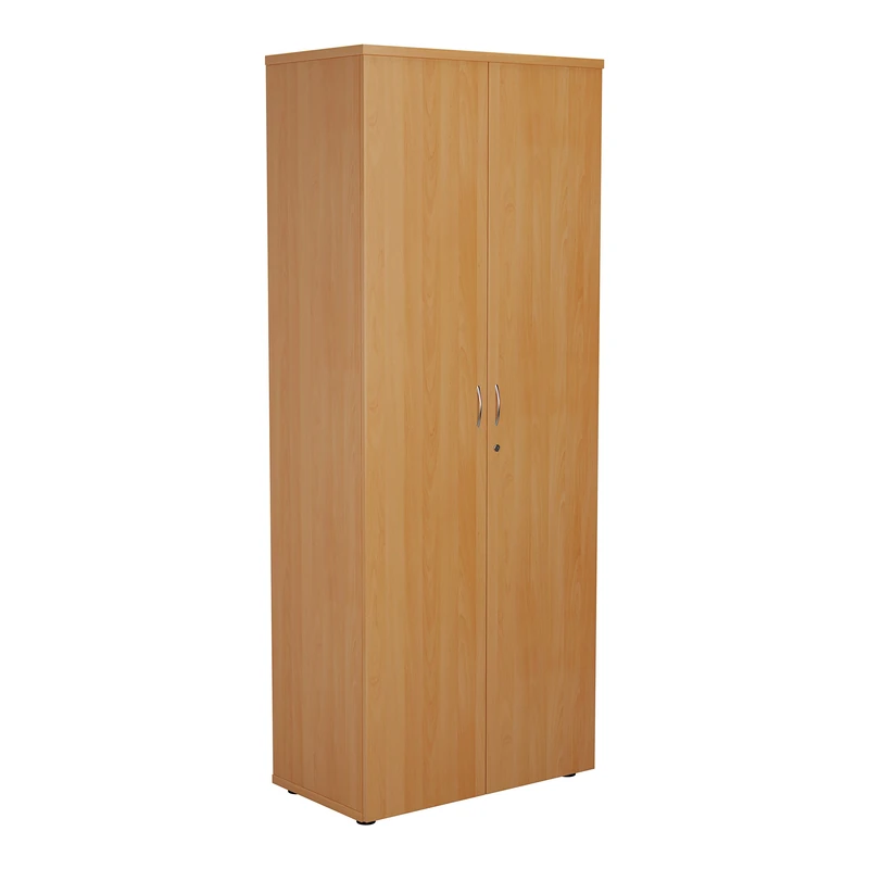 Office Hippo Cupboard With 4 Shelves, Lockable, Beech, 80 x 45 x 200 cm