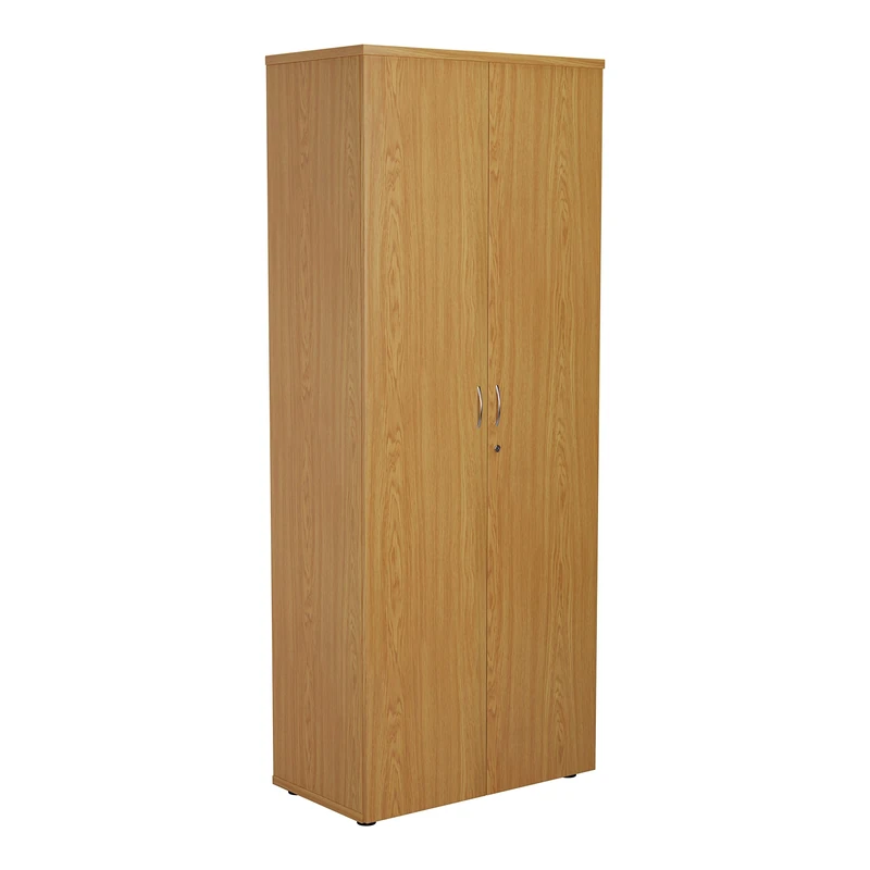 Office Hippo Cupboard With 4 Shelves, Lockable, Oak, 80 x 45 x 200 cm