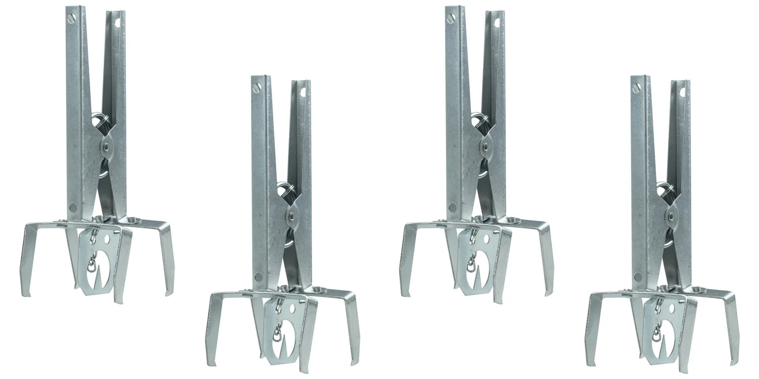 Woodside 4 Pack of Heavy Duty Mole Claw Scissor Traps Fast Humane Kill